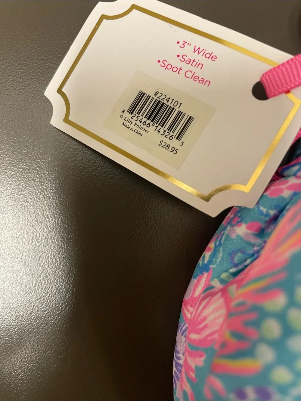 Lilly Pulitzer Pink & Turquoise Mermaid Knot Headband